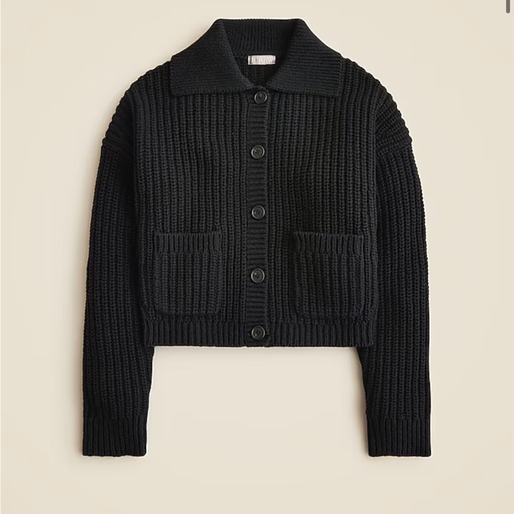 J. Crew Black Knit Cardigan